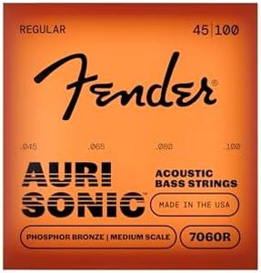 Fender 7060 Acoustic Bass Strings Phosphor Bronze 45-100 Acoustic Bass Strings × 2 Set