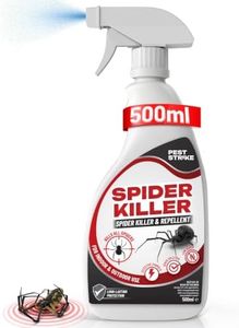 Spider Killer Spray Repellent 500ml – Kills on Contact & Repels – Fast-Acting, Long-Lasting Protection – Indoor & Outdoor Use – Non-Staining, Low-Odour Formula