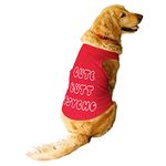 Ruse Pet Cute Butt Psycho Round Neck Sleeveless Vest Tank T-Shirt/Tees for Dog Clothes Summer Apparel.Poppy Red/Size:- /Large (Full Grown Desi/Stray, Doberman etc.)