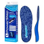 Powerstep Pinnacle Insoles - Orthotics for Plantar Fasciitis & Heel Pain Relief - Full Length Orthotic Insoles For Arch Pain with Moderate Pronation - #1 Podiatrist Recommended (M 9-9.5 W 11-11.5)