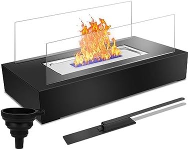 Dreamhigh® Chimenea de bioetanol, chimenea de mesa interior, fuego de mesa para interior y exterior, chimenea portátil de bioetanol, tiempo de combustión infinito