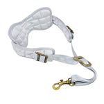 adorence Padded Saxophone Neck Strap - Comfortable Sax Strap with Breathable, Removable & Washable Neck Strap Cushion, Silver