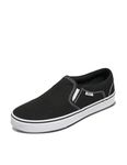 Vans Men's Mn Asher Sneaker, Black Canvas Black White 187, 9 UK