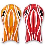 SLOOSH 2 Pack Inflatable bodyboards for Water Slides, Pool Floating, Swimming Inflatable Pool Floats for Kids, Water Boards Learn to Swim, Summer Water Fun Toy for Kids Toddlers (Red and Orange)