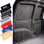 4 Way Super Stretch Lining Carpet for Camper Van Motorhome Car Vehicle Interior(Black,1 Metre x 2 Metre)