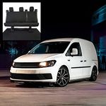 UK Custom Covers SC344B Tailored Heavy Duty Waterproof Row 2 Seat Covers (3 Seats) Black - To Fit VW Caddy Maxi Life Kombi 2008-2020