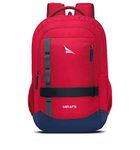 Lunar's Bingo Laptop Backpack For Men, Red | 48 L Water Resistant Backpack For Men | Fits Upto 15.6 In Laptop Notebook | Stylish & Durable Office/School/Travel Backpack | Large