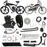 Black 80cc Bike Engine Kit 2 Stroke Motor Power Petrol Gas Combusion Engine by Amebee Convert Most Peddle Bicyclesto Motorized Bike Mountain Bike and Road Bike (Black 2 Stroke Kit, 80cc 2 Stroke)