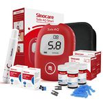 sinocare Diabetes Testing Kit/Blood Glucose Monitor Safe AQ Smart/Blood Glucose Sugar Test Kit with Test Strips x 100 & Lancing Devices x 100 for UK Diabetics -in mmol/L