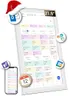 BSIMB 21.5 Inch Digital Calendar Wall Touch Screen - Chore Chart, Meal Planner, Rewards System, Photo Display, Smart Electronic Calendar Interactive Hearth Display for Family Planner Seamless Scheduling White