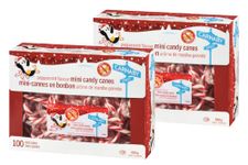 200 Peppermint Flavour Mini Candy Canes 1200g (100 cnes, 600g each)