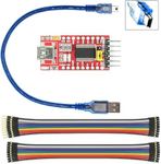 WWZMDiB Mini USB to TTL Serial Converter Adapter, 3.3V/5.5V, FTDI Breakout Board for Arduino