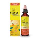 Rescue Remedy Dropper 20ml (Orange & Mango) Comfort & Reassurance, Alcohol Free, Natural Emotional Wellness Day Support, Flower Essence Vegan Formula, Travel, Exams