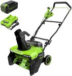 Greenworks 40V 20'' Snow Thrower 5Ah Battery