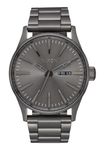 NIXON Sentry SS A356 - All Gunmetal - 100m Water Resistant Men's Analog Classic Watch (42mm Watch Face, 23mm-20mm Stainless Steel Band)