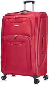 FLYMAX 32" Extra Large Super Lightweight 4 Wheel Suitcase Luggage Expandable with Wheels Red