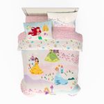 Franco Disney Princess Kids Bedding Super Soft & Cozy Comforter and Sheet Set, Queen, (Officially Licensed Product)