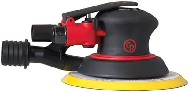 Chicago Pneumatic CP7215CVE 3/8-Inch Orbit 6-Inch Random Central Vacuum, Hook and Loop Pad Orbital Palm Sander