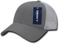 DECKY 214-GRYWHT Low Crown Mesh Golf Cap, Gry/What, Grey/White