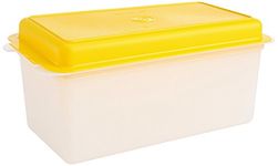 Tupperware Hooriyas 800ML Rectangular Bread Server, Yellow, 800Grams Capacity, BPA Free, Snap Closure, Dishwasher Safe
