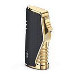 VVAY Triple Jet Flame Lighter Windproof Butane Gas Refillable Turbo Torch Lighter (Sold Without Gas)