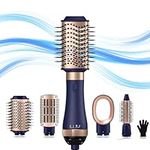 4 in 1 Hair Dryer Brush, Hot Air Brush for Hair Styling, One Step Blow Dryer Brush and Volumizer with Round Brush Blow Dryer, Hair Straightening Brush, Thermal Brush Curling Brush, Hair Styling Tools