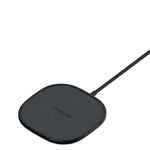 ZAGG mophie Wireless Charging Pad, 10W, Compatible with iPhone, AirPods, Qi-Enabled Smartphones, Black