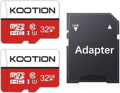 KOOTION Scheda di Memoria 32GB Classe 10 MicroSDHC Memory Card TF (A1 e U1) Velocità di Lettura Fino a 100 MB/s, per Telefono, Videocamera, Switch, Gopro, Tablet