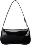 Floerns Women's Retro Classic Shoulder Bag Small Tote Handbag Clutch Purse Black One-Size