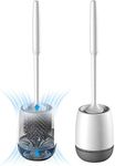 Toilet Brush and Holder Set, Silico