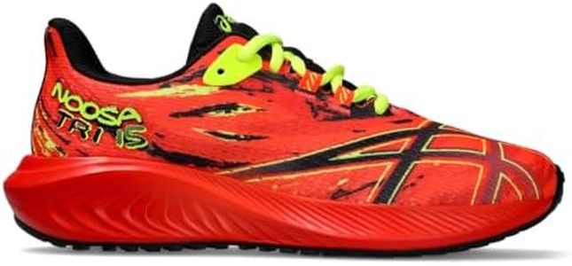 ASICS Kid's Gel-Noosa TRI 15 Grade School Running Shoes, 4, Sunrise RED/Black