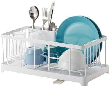 YAMAZAKI home 2875 Wire Dish Drainer Rack, One Size, White