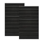 2 Pack Temporary Blinds for Windows with 4 Clips, Easy Up & Down Pleated Window Shades, No Drill Blackout Blinds Stick on Curtains Blinds for Bedroom Bathroom (Black, 60 * 180cm)