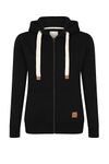 Blu Apparel Ladies Full Zip Fleece Lined Warm Mid Weight Hoodie Sweatshirt Jumper Activewear 8-20 (L Black, 14)