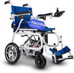 Culver Artemis Pro Lightweight Foldable Electric Wheelchairs for Seniors - HSA FSA Eligable 2x250W Motor Power Wheelchair - Long Range Travel/User Friendly Electric Wheelchairs for Seniors (Blue)
