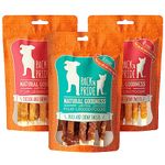 PACK'N PRIDE Dog Treats, 3 Pack*90g=270g Chewy Twists with Chicken and Duck, Rawhide Dog Chews with Pure Natural Meat, Low-Fat, and High in Protein for Small&Medium Dogs