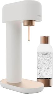 Mysoda Ruby 2 Aluminium Water Carbonator with 1 Litre Water Bottle - White Copper