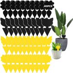 Sticky Traps 40 PCS, GeeRic Sticky Fruit Fly and Plant Gnat Bug Traps for Indoor/Outdoor Use, Dual-Sided Yellow Sticky Traps Insect Catcher for White Flies, Mosquitos, Fungus Gnats, Flying Insects