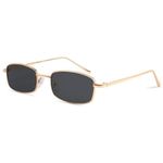 Karsaer Vintage Small Rectangle Uv Protected Sunglasses Women Men Retro Trendy Square Metal Frame Sun Glasses E1048