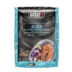 Weber wood pellets - Alder wood (8kg), perfect for smoking fish, 100% natural wood pellets, suitable for all pellet barbecues (3401052)