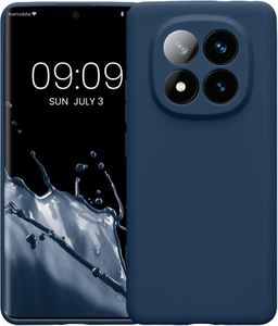 kwmobile Xiaomi Redmi Note 14 Pro+ 5G Case – Slim Matte Navy Blue TPU Cover