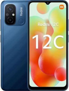 Xiaomi REDMI 12C 4 128GO Bleu, Ecran de 6.71'', Smartphone Débloqué, Batterie mAh 5000, Mémoire ROM 128 GO,RAM 4 GO, Android 12, Processeur MediaTek Helio G85 Octocore Jusqu’à 2,0GHz