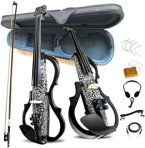 Premium Carbon Fiber Electric Violin Full Size 4/4,Professional Silent Electric Violin for Adults,Teens,Electric Fiddle with Pro Pick up-ZNDS-2304