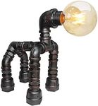 Steampunk Industrial Dog Table Lamp