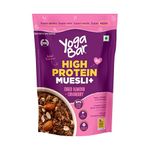 Yogabar High Protein Muesli 850g | 23g per 100g Protein | Choco Almond & Cranberry | Easy on gut