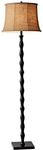 Adesso 1523-01 Stratton Floor Lamp – Lighting Fixture with Black Finish – Smart Outlet Compatible Floor Lamp. Home Improvement Accessories, 62"
