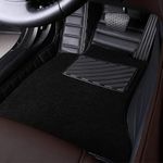 NEXTA 9D Premium Custom Fitted Car Tray Mats Compatible with BMW X1 Model (Model 2023-2024) - (Full Black)