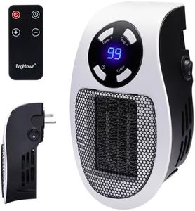 Wall Space Heater 350W Portable Electric Heater with Programmable Adjustable Thermostat, Overheat Protection, Precise LED Display, Passed UL and CSA Certification Safe Heater for Office Dorm Room