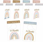 6 Baby Closet Size Dividers Baby Girl - Boho Baby Closet Dividers by Month, Baby Closet Organizer for Nursery Organization, Baby Essentials for Newborn Essentials Baby Girl, Nursery Closet Dividers