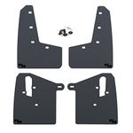 RokBlokz Mud Flaps for 2015+ Subaru WRX STI - Multiple Colors Available - Includes All Mounting Hardware (Black with Black Logo, Short)